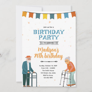 Invitation à une fête d'anniversaire pour personne