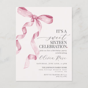 Invitation à une fête d'anniversaire pour un Sweet