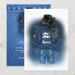 Invitation à une fête d'anniversaire sous le signe