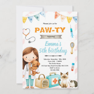 Invitation à une fête d'anniversaire sur le thème 