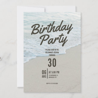 Invitation à une fête d'anniversaire sur le thème