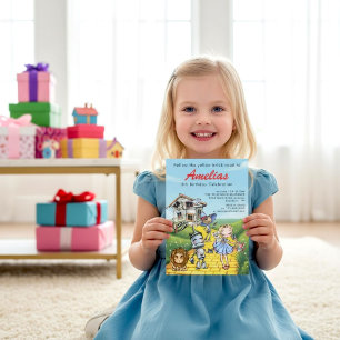 Invitation à une fête d'anniversaire sur le thème