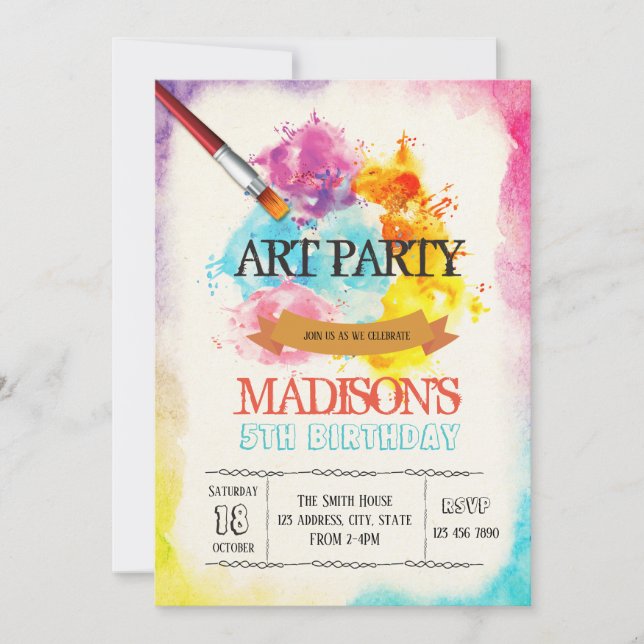 Invitation à une fête d'art (Devant)