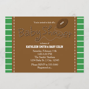 Invitation à une fête de baby shower sur le thème 