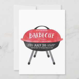 Invitation à une fête de barbecue