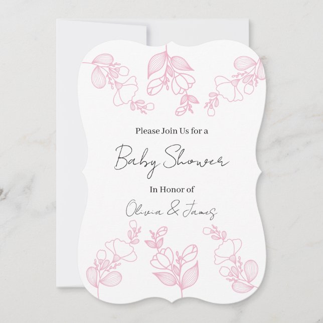 Invitation à une fête de bébé (Devant)