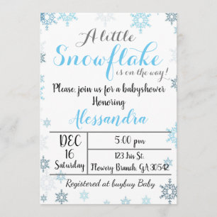 Invitation à une fête de bébé