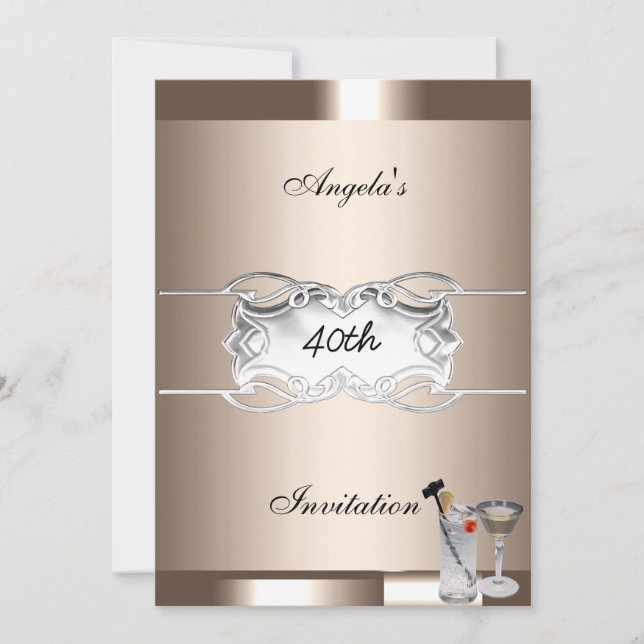 Invitation à une fête de boissons et de café (Devant)