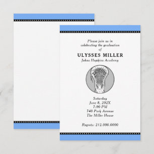 Invitation à une fête de crosse