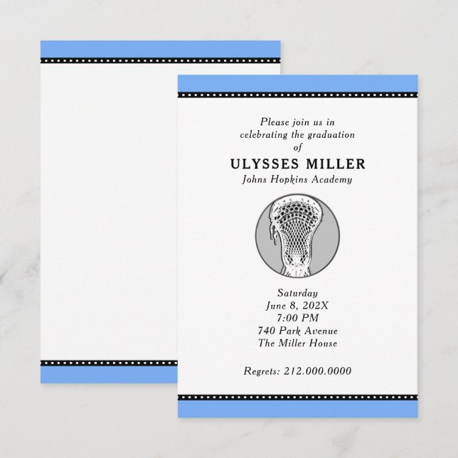 Invitation à une fête de crosse (Devant / Derrière)