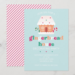 Invitation à une fête de décoration de maison en p