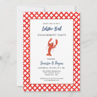 Invitation à une fête de fiançailles autour d'un b
