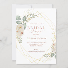 Invitation à une fête de fiançailles élégante