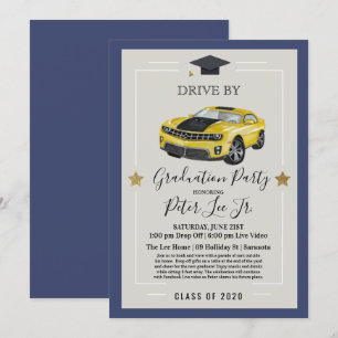 Invitation à une fête de fin d'études virtuelle en