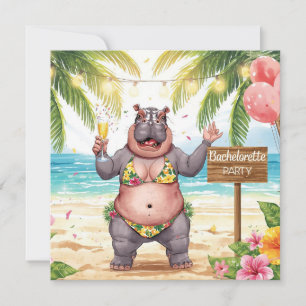 Invitation à une fête de jeune fille à la plage po