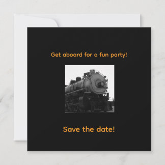 Invitation à une fête de la locomotive à vapeur
