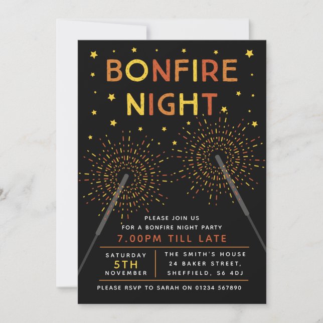 Invitation à une fête de la Nuit des Feux de Joie (Devant)