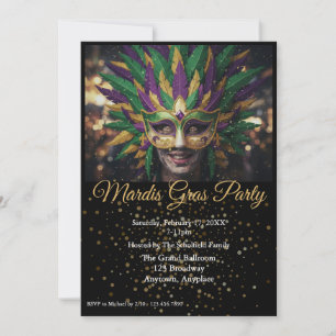 Invitation à une fête de Mardi Gras