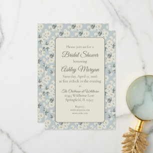 Invitation à une fête de mariage avec des fleurs d