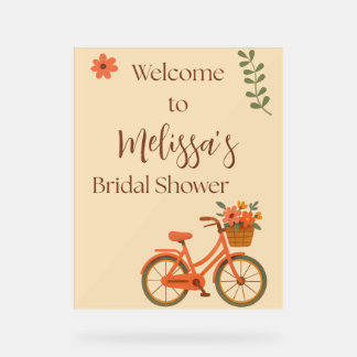Invitation à une fête de mariage, bicyclette flora
