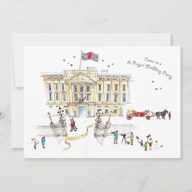 Invitation à une fête de mariage royal (Devant)