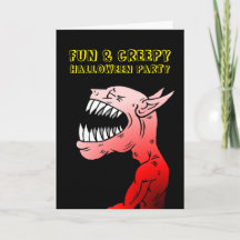 Invitation à une fête de monstres d'Halloween