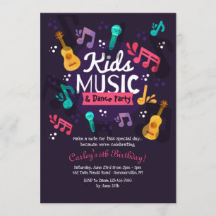 Invitation à une fête de musique et de danse pour