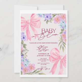 Invitation à une fête de naissance de bébé