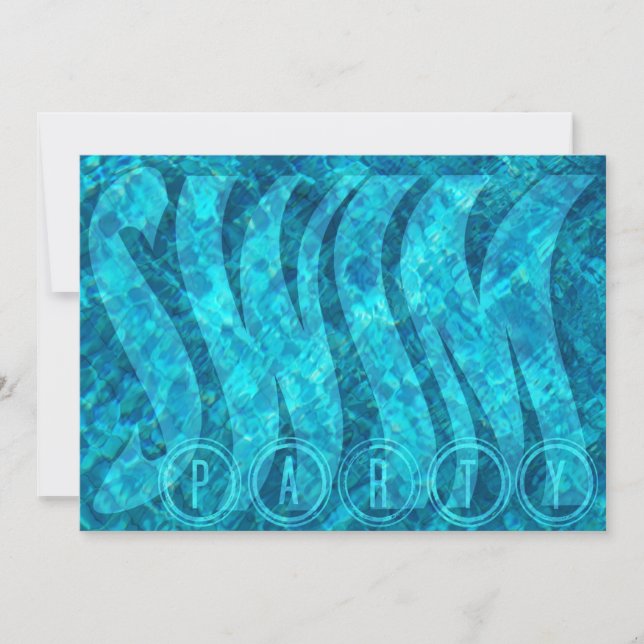 Invitation à une fête de natation (Devant)