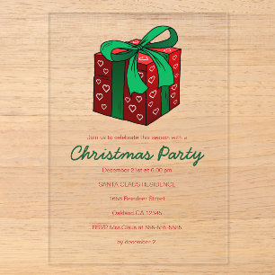 Invitation à une fête de Noël Cadeaux & Présents