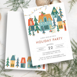 Invitation à une fête de Noël rétro