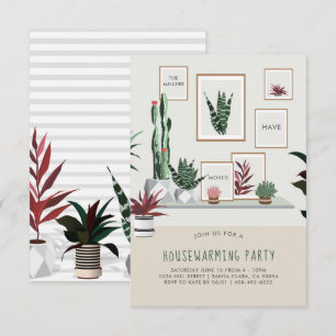 Invitation à une fête de pendaison de crémaillère
