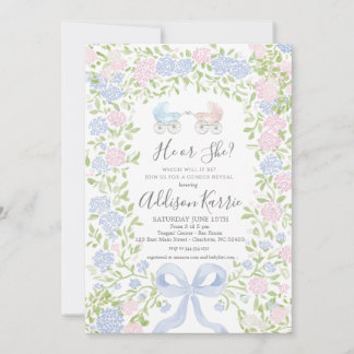 Invitation à une fête de révélation du sexe du béb