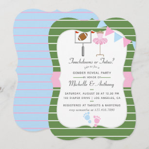 Invitation à une fête de révélation du sexe 'Touch