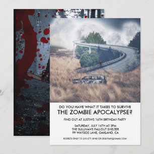 Invitation à une fête de survie à l'apocalypse des