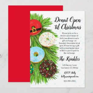 Invitation à une fête d'échange de cadeaux de Noël