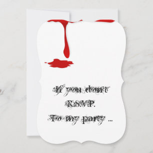 Invitation à une fête d'Halloween