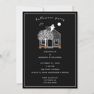 Invitation à une fête d'Halloween