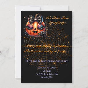 Invitation à une fête d'Halloween