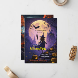Invitation à une fête d'Halloween