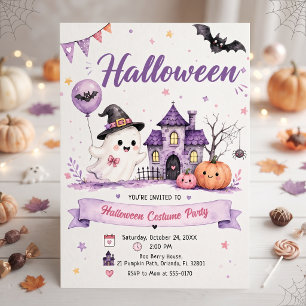 Invitation à une fête d'Halloween en costume