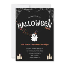 Invitation à une fête d'Halloween | Gentil Fantôme