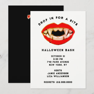 Invitation à une fête d'Halloween pour adultes
