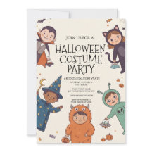 Invitation à une fête d'Halloween pour enfants en