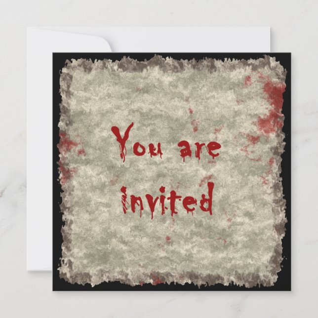 Invitation à une fête d'horreur (Devant)