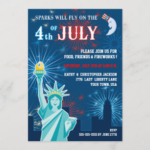 Invitation à une fête du 14 juillet