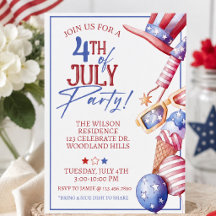 Invitation à une fête du 14 juillet | Été patrioti