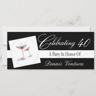 Invitation à une fête du 40e anniversaire