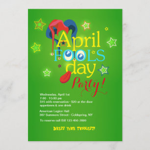 Invitation à une fête du poisson d'avril