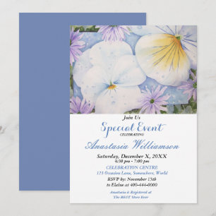 INVITATION À UNE FÊTE EN PATIO EXTÉRIEUR